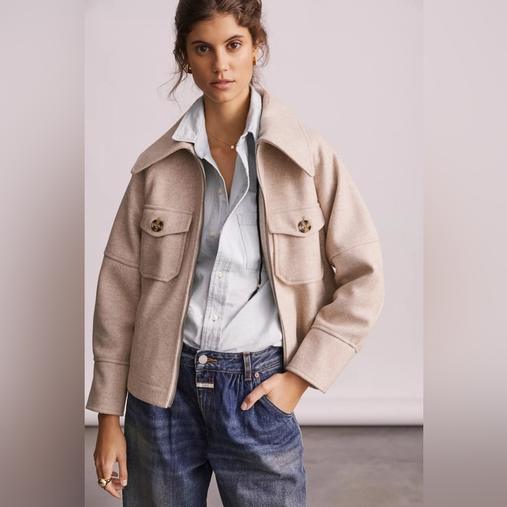 Avec Les Filles Tan Jacket